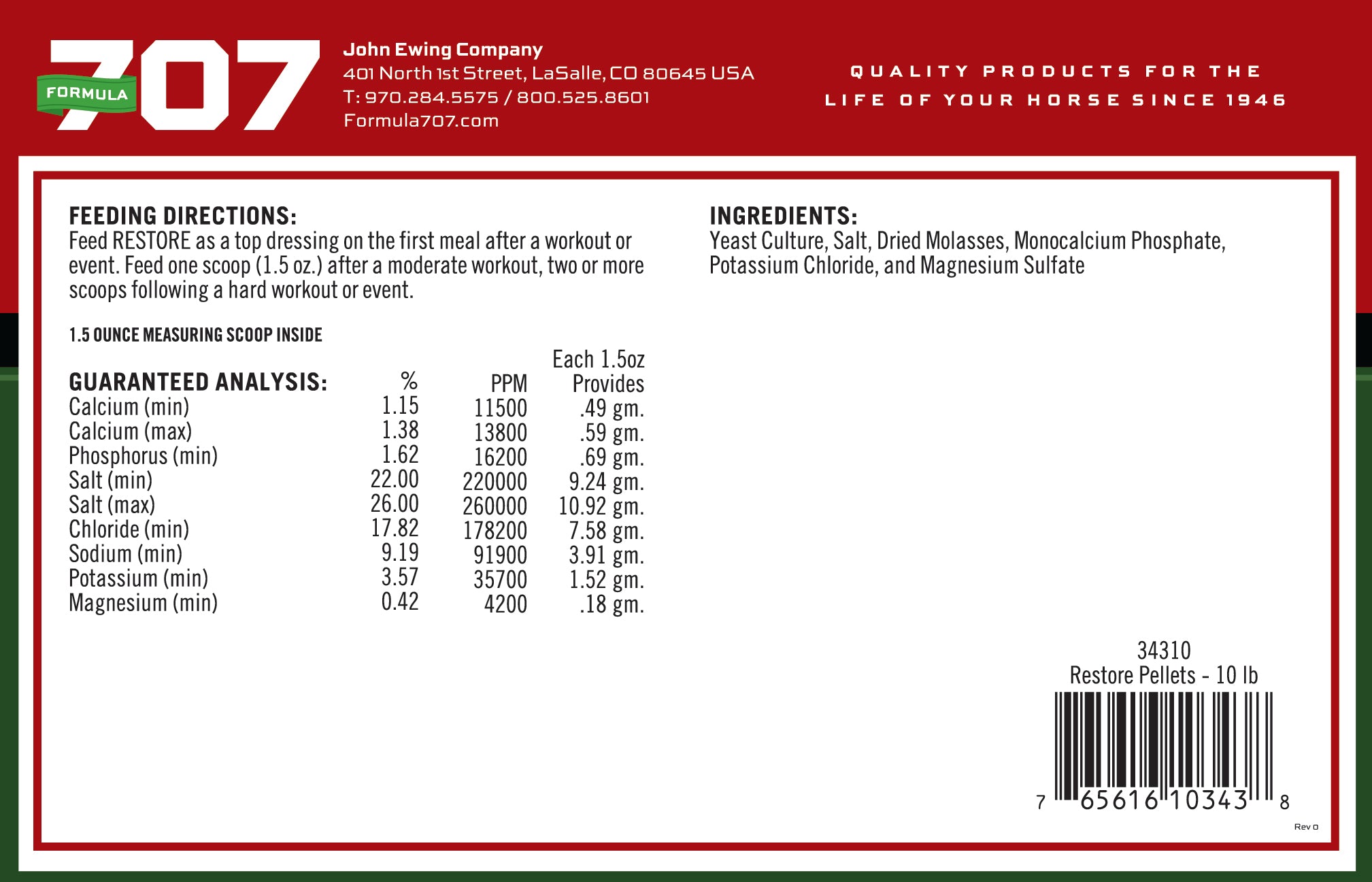 ULZERless® Pellets – Formula 707®