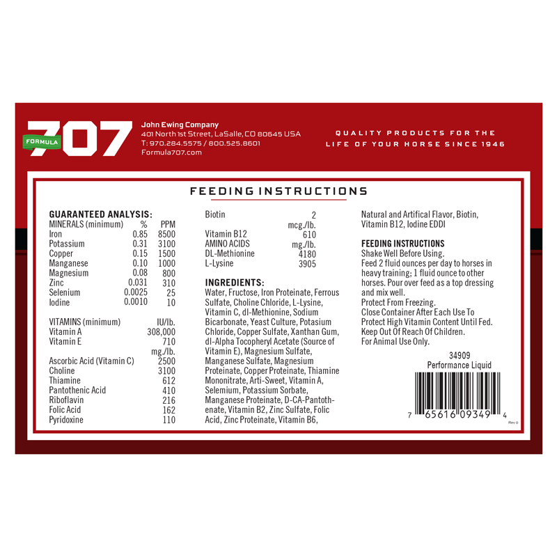 Performance Liquid – Formula 707®