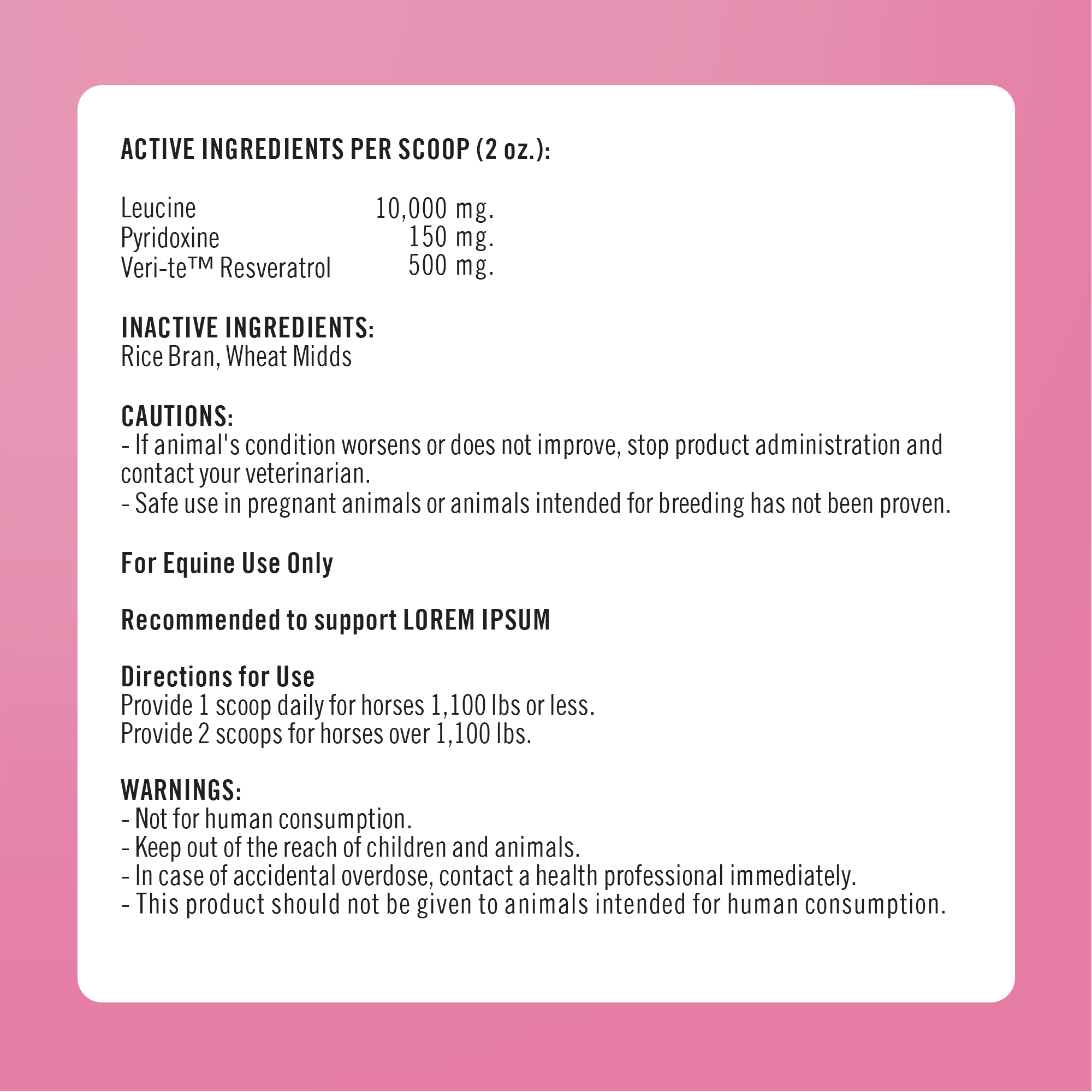 MetaStable® Pellets