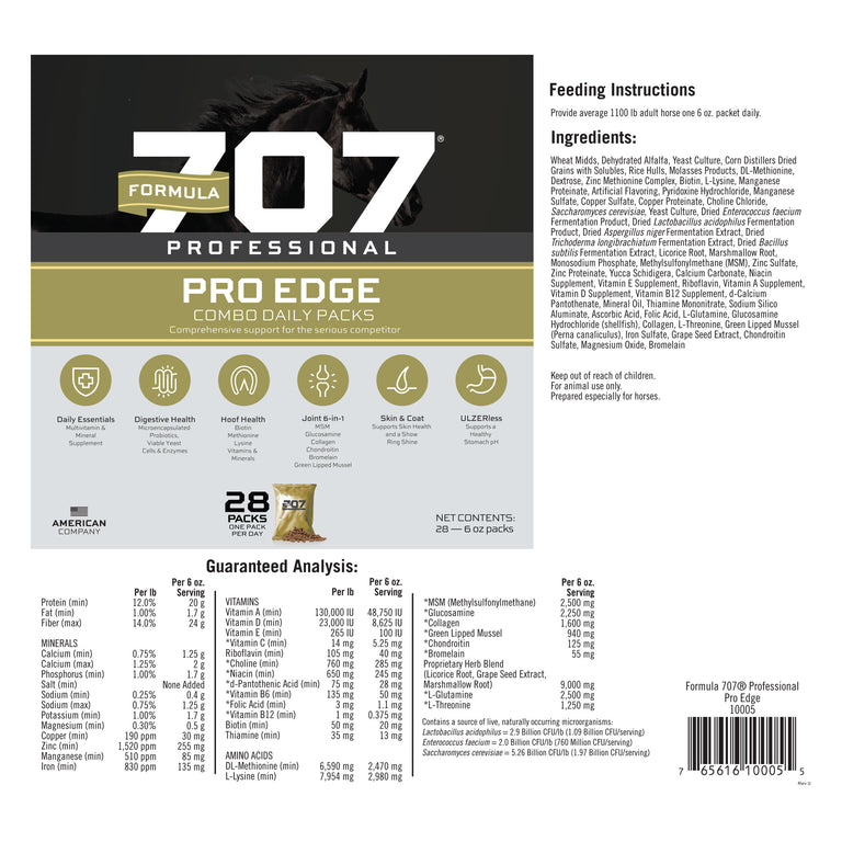 Pro Edge Plus Pro Edge Combo Daily Packs – Formula 707®